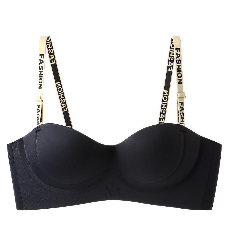 Strapless Non-Slip Seamless Half-Cup Bra for Women with Small Busts