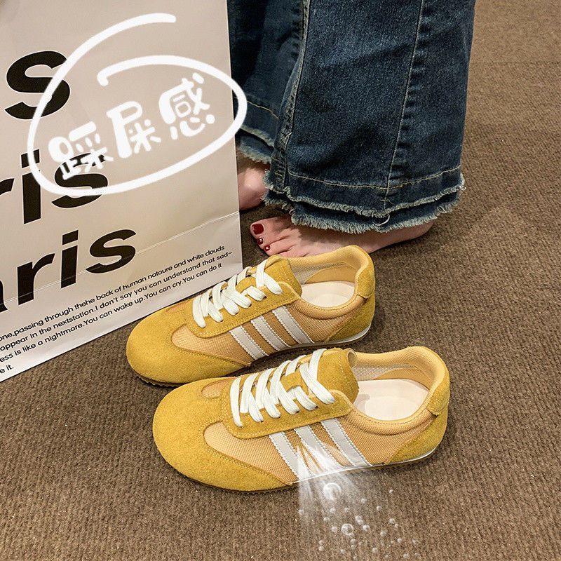 Mesh German Training Shoes for Women In the Summer of 2025 Are Popular, Breathable and Lightweight Soft-soled Forrest Gump Shoes, Retro Thin Sports