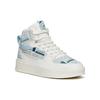 New Snoopy X Anta Life Collection Anti Slip Wear Resistant High Top Skateboard Shoes Men's White Blue 912138011-7