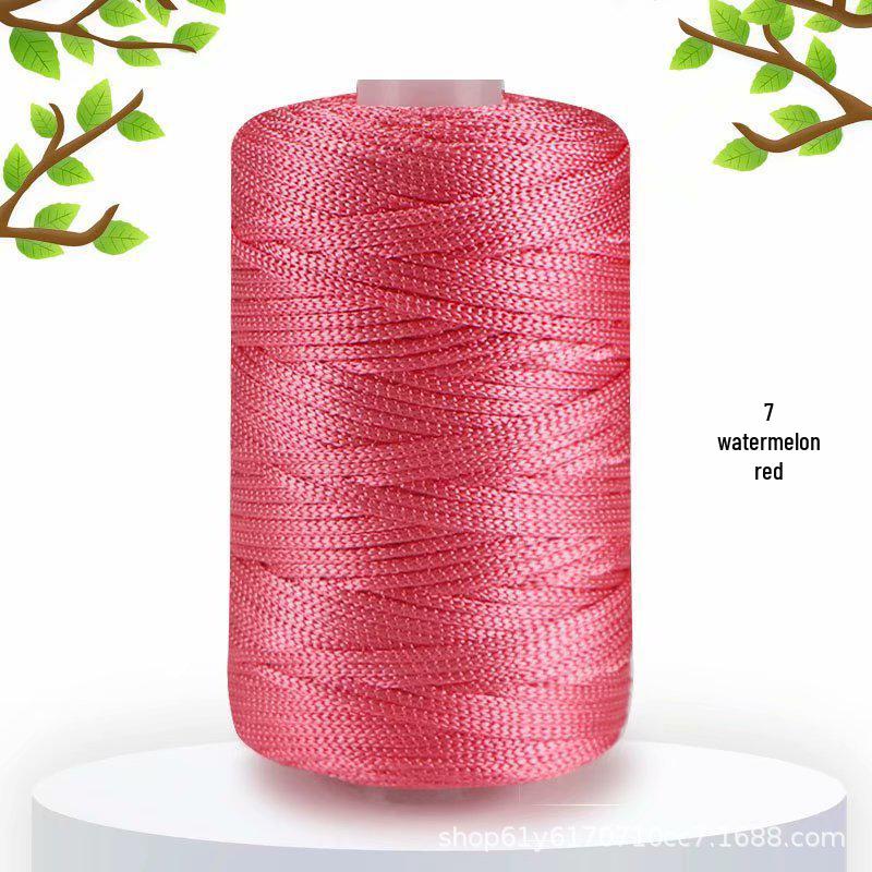 125g Ice Silk Linen Yarn for Knitting: Medium-Thick, Light, and Glossy for Hats, Bags, Cushions, and Crochet Projects.