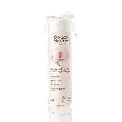 Douce nature Bio 100% Baumwolle Runde Wattepads 80 Stück x 3