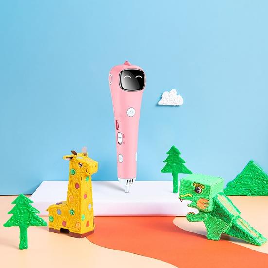 3D Printing Pen Low Temperature Rechargeable DIY Children Wireless 3D Crafting Doodler for