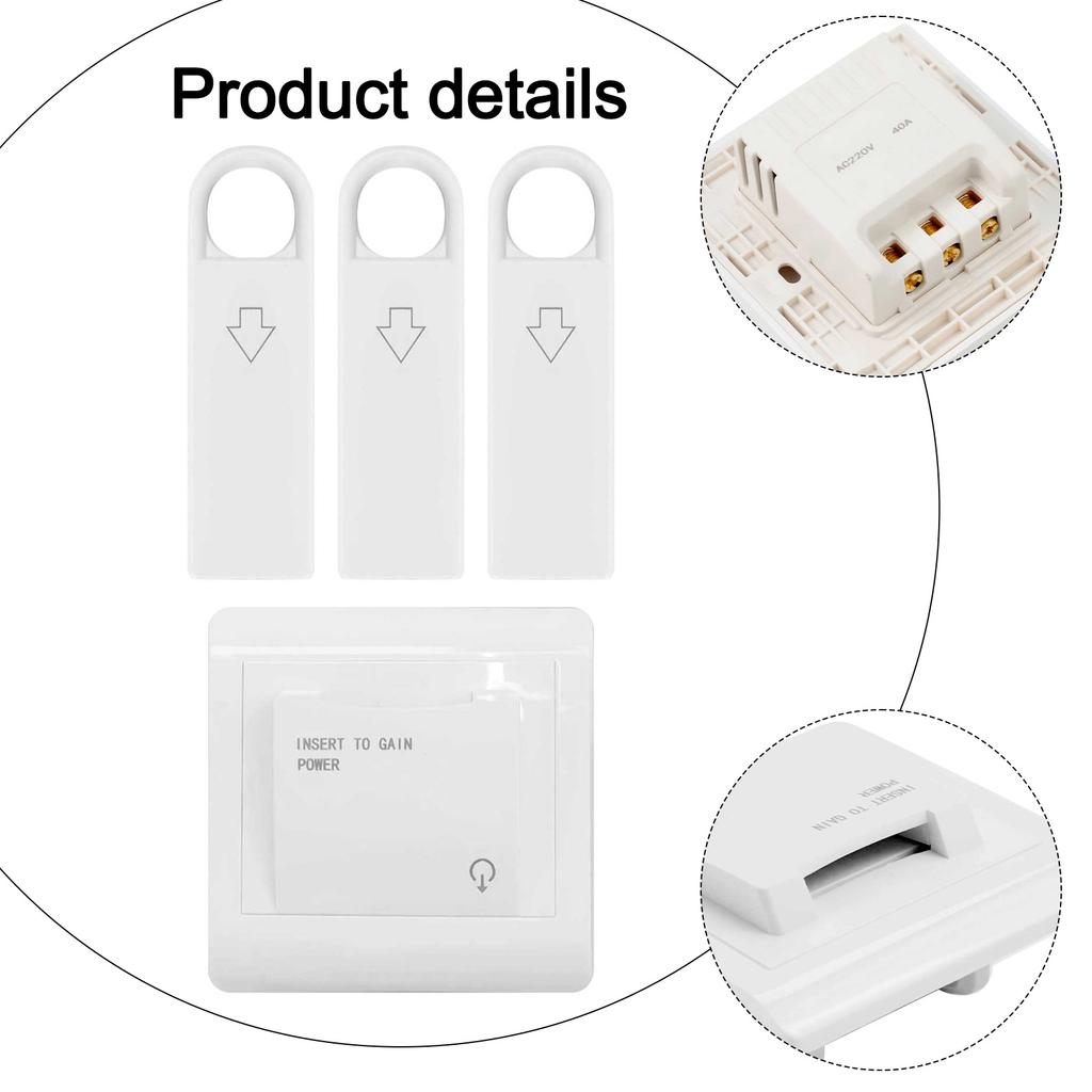 Stromabschalter Hotelschalter 40A Leistungsrelais Hohe Leistung Magnetkarten-Schalter