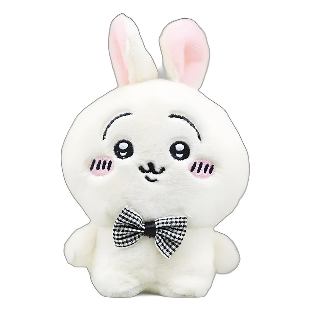 Bunny Plush Fluffy Keychain Perfect Rabbit Accessory With Pp Cotton