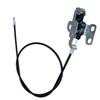 1-Piece Black Metal Rear Left Trunk Lid Latch Line for Fiat