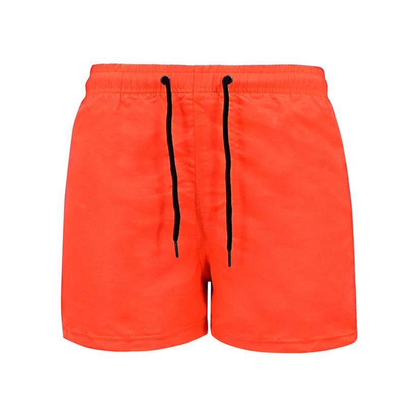 Summer Men's Casual Sports Shorts Solid Color Lace Up Mid Waist Beach Pants Men's Plus Size Shorts Men’s