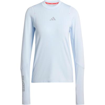 Adizero Ekiden Top Edycja Limitowana Szybkoschnący Dopasowany Krój Okrągły Dekolt Sportowy Długi Rękaw Damskie Topy KB1514