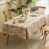 Charming French Country Floral & Bird Tablecloth - Light Green, Stain-Resistant, Wipeable for Kitchen, Dining Room, Parties, Holidays