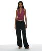 PARTIMENTO WOMEN Pocket Pointed Work Jeans_Grey
