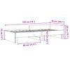 Bed Frame Black 75 X 190 Cm Particleboard