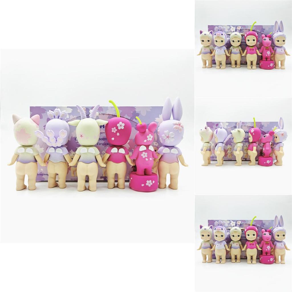 Pvc Angel Figurine Sakura Series Night Cherry Blossom Model For Collectors And Decoration