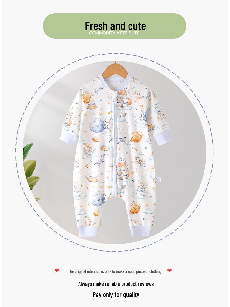Pure Cotton Baby Romper & Sleeping Bag - Spring/Autumn Collection for Boys & Girls