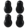 4Pcs Comfortable Fit Silicone Silicone Ear Tips Gray Black Stethoscope Ear Pieces