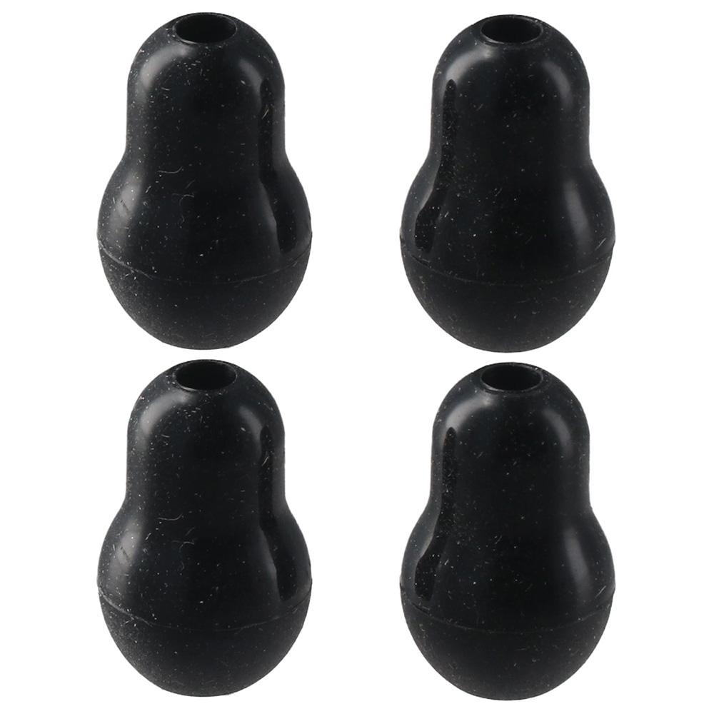 4Pcs Comfortable Fit Silicone Silicone Ear Tips Gray Black Stethoscope Ear Pieces