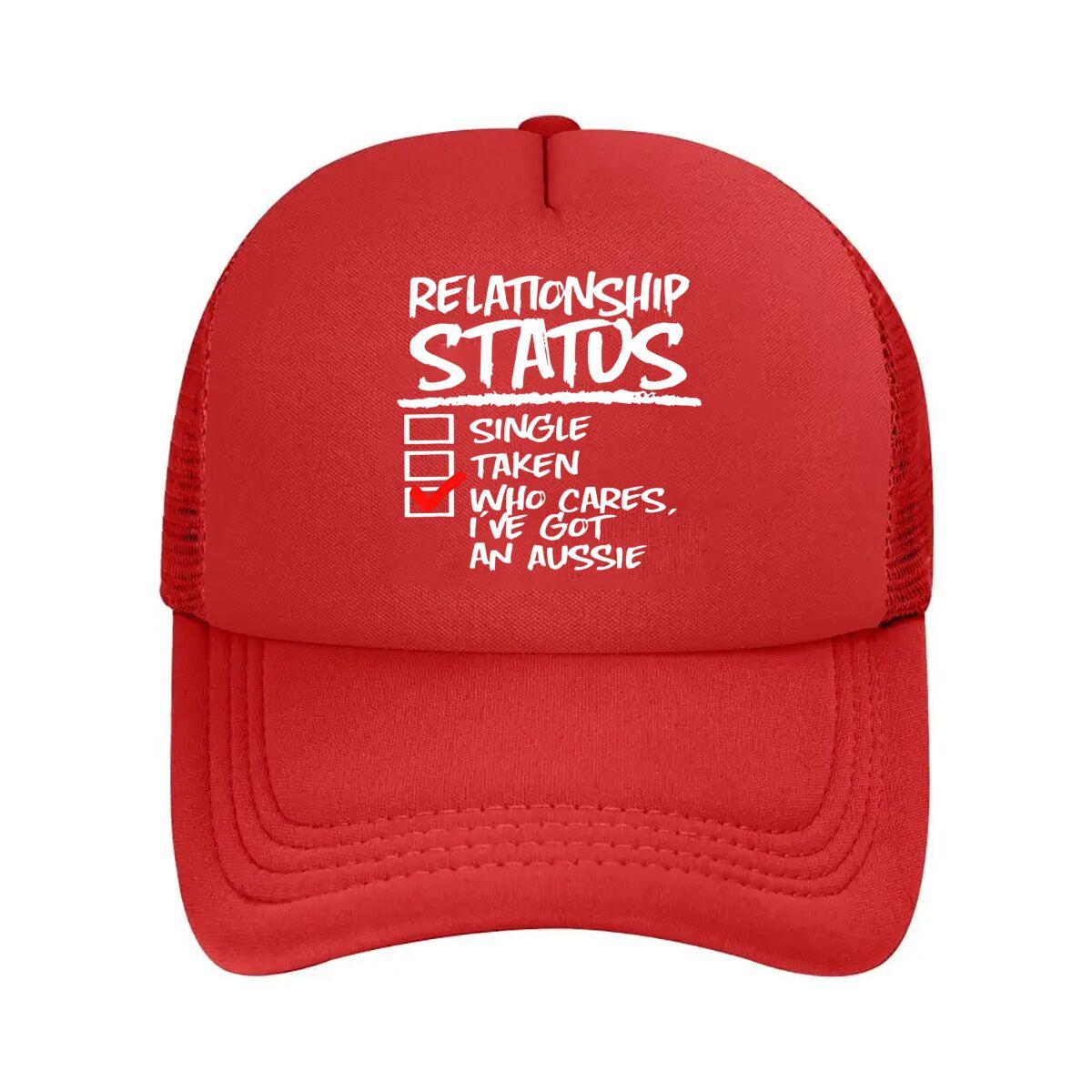 Aussie  centric Relationship Status Mesh Baseball Cap One Size