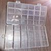Plastic Storage Jewelry Box Compartment Container Beads Earring Box Rectangle Case Organizer