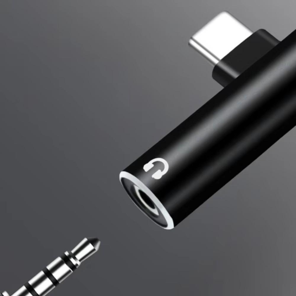 Aluminum 3.5mm Adapter Dual Adapter 2 in 1 Audio Splitter Sound Converter Simultaneous Charging Headphone Adapter For Earphone