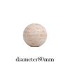 Wabi-Sabi Modern Travertine Sphere Ornament for Home or Hotel Decor