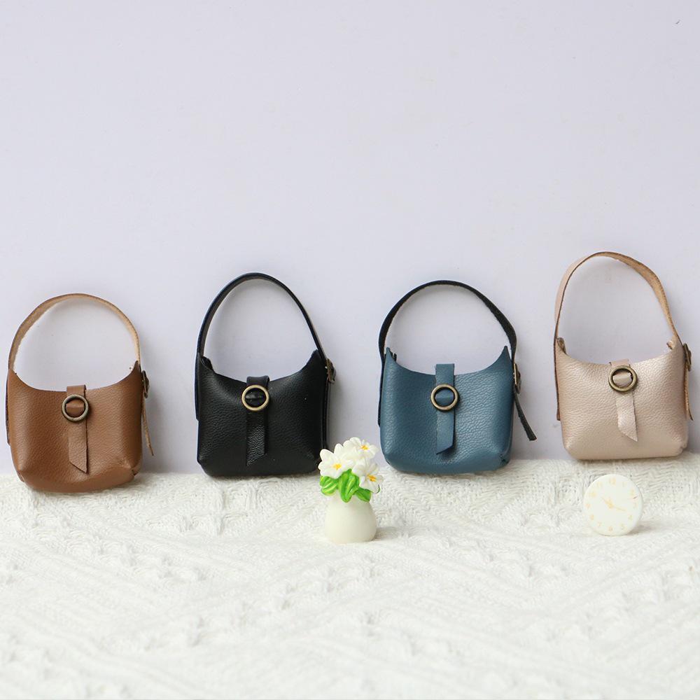 Original Doll Clothes Leather Crossbody Bag - Decorative Handbag with Long-Legged KT Design