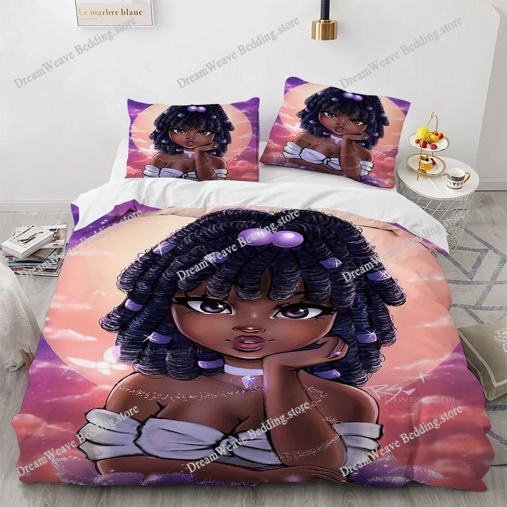 African Girl Bedding Set Duvet Cover 3d Bedding Fashion Design Decoration King Duvet Cover Set Double Bed Set Bedding Sets