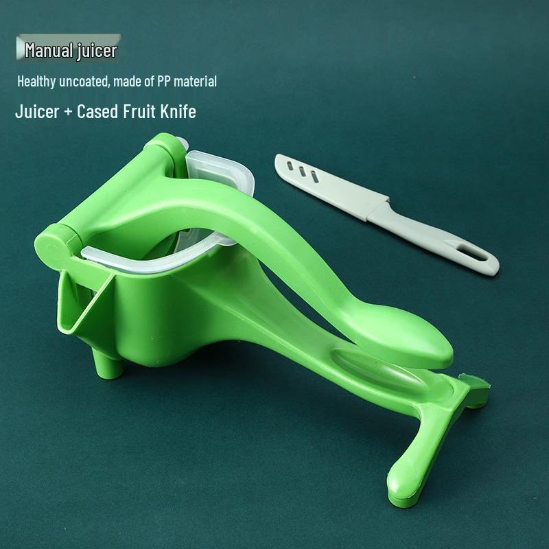 Compact Manual Multifunctional Lemon Fruit Juicer - Portable and Durable Plastic Press Juicer