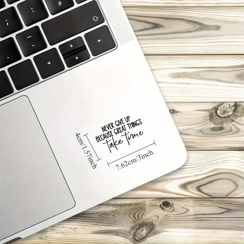 never give up because great things take time sticker, motivational workout Laptop Decals, inspirational for Water Bottles and Laptops