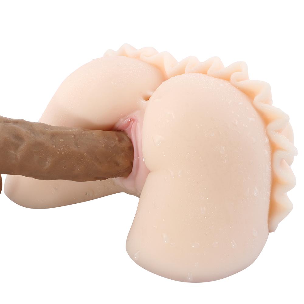 Sukně silikonový model realistický falešný zadek mužský masturbátor skutečný vagina a anální masturbační pohár pro dospělé sexuální panenky kočička pro muže sexuální hračka