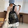 Print Nylon Backpack Y2k Students School Bag Laptop Bag Star Backpack  Women