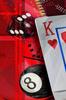 Kovový nápis Pokerový stůl Herní místnost Dekorace stěny