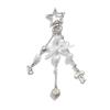 Love Heart Bowknot Keychain Women Creative Imitation Pearl Bead Key Ring Handbag Accessorie Diy Handmade Jewelry