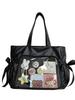 Included Small Nylon Student Shoulder Bag With Drawstring Closure For Daily Use