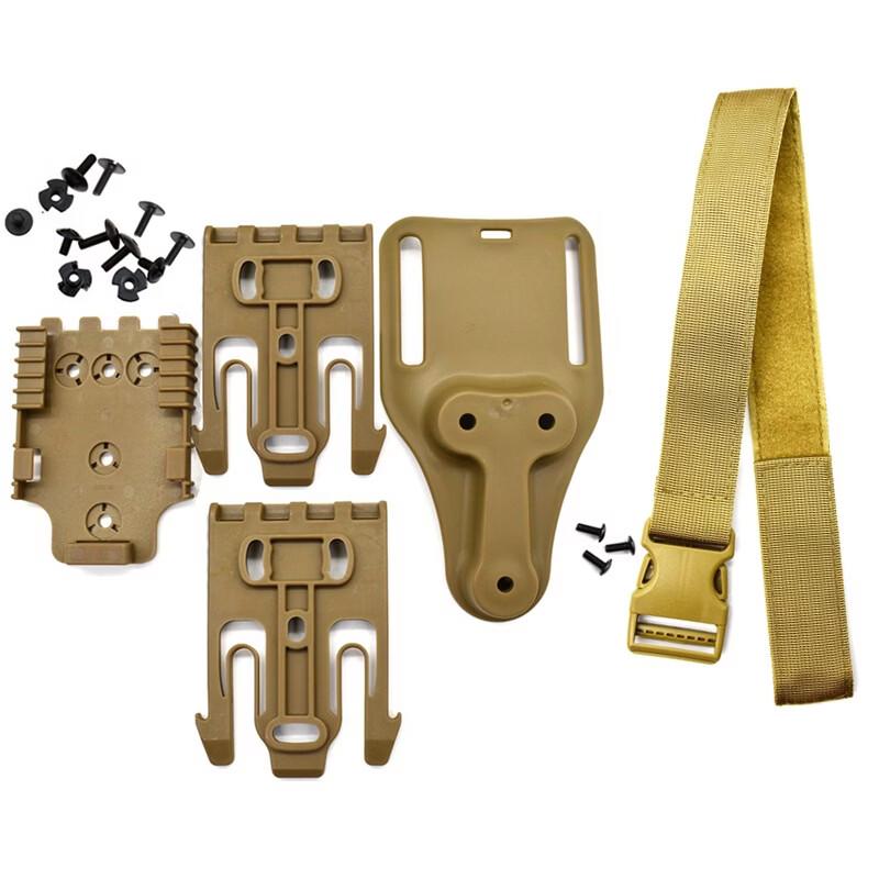 Quick Release Tactical Drop Leg & Belt Pistol Holster System