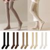 1 Pair Thicken Women's Socks Solid Color Warm Thick Stockings High Knee Socks  Warm Knees and Legs