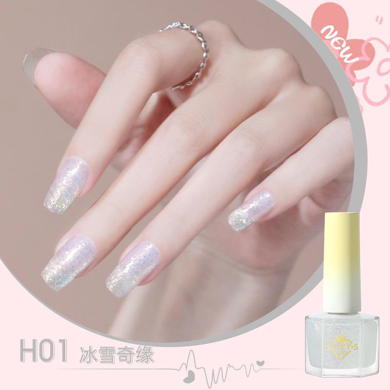 Water-based Nail Polish, Peelable, No Baking Required, Long-lasting, Quick-drying, Nude Color, Brightens Skin Tone, Odorless.