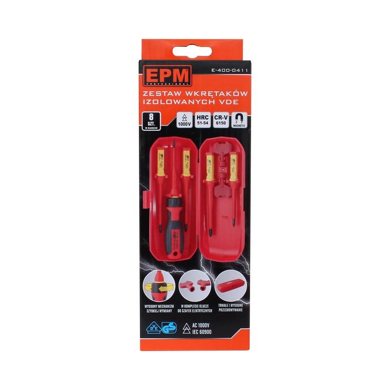 Vde Insulated Screwdriver Set 8 Pieces In A Case - E-400-0411
