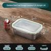 Stainless Steel Rectangular Food Storage Box