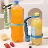 Beverage Handle with Bottle Opener Adjustable Bottled Drink Carrier Grip Pouring Handle Reusable Cola Soda Water Bottle Plastic Grab Handle