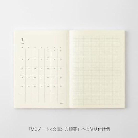 Midori MD Product Notebook Diary Planner Sticker 2027 Monthly S (Starts December 2026)