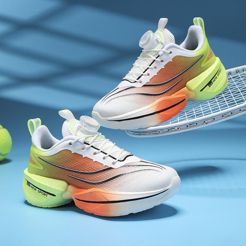 Boys' sports shoes 2025 new summer breathable mesh children's running shoes lightweight soft sole middle and older children's basketball shoes