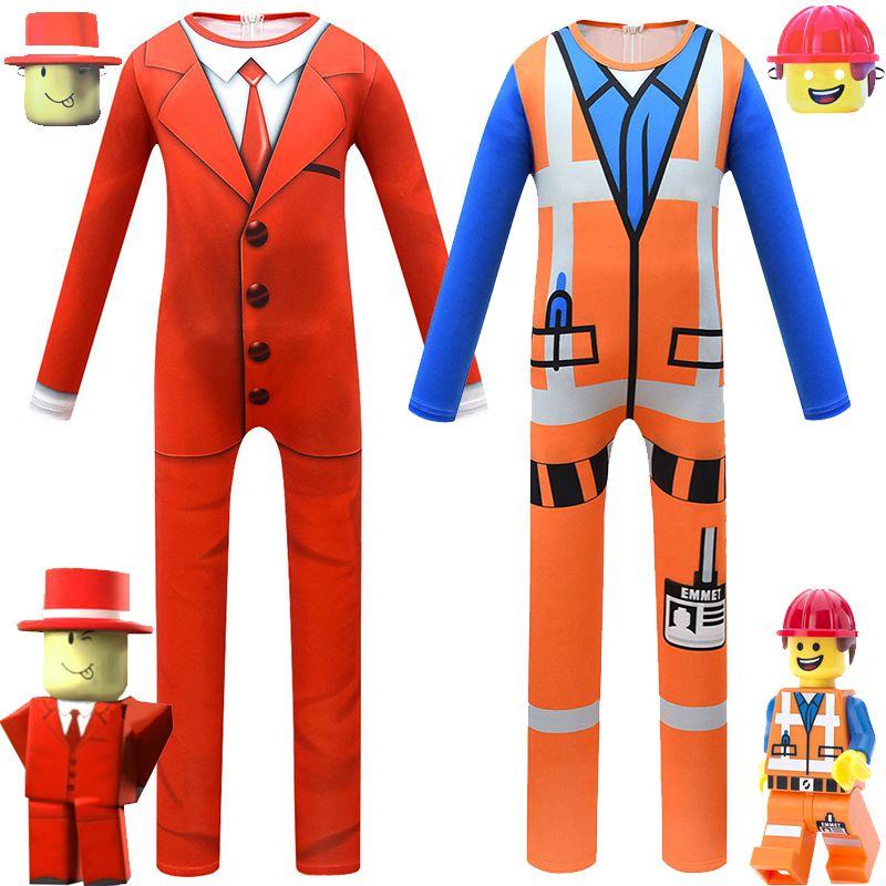 Eye-catching Roblox Cosplay Costume Kids Jumpsuit For Halloween And Parties