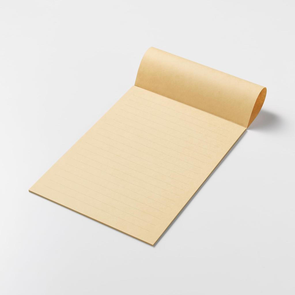 MUJI Bamboo Paper Letter 210 x 15 NEH06A1S Paper, Kraft, A5, Approx. 148mm, Sheets,