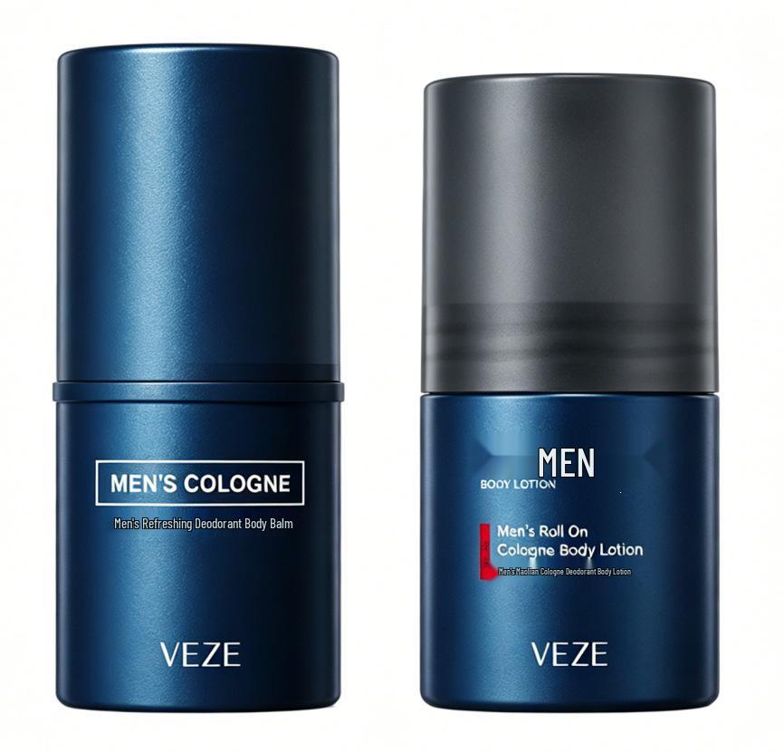 Fanzhen Men's Long-Lasting Roll-On Cologne Deodorant for Body and Underarm Odor, Refreshing Clean Scent