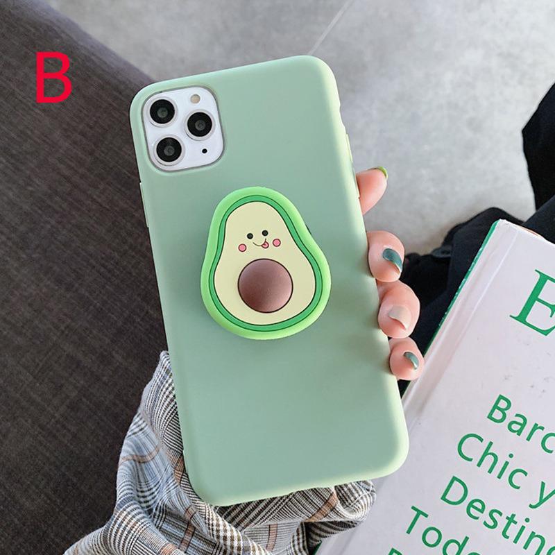 Buy 3D Luxury Cute Cartoon Fruit Avocado Soft Silicone Phone Case