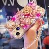 For Apple 17 Women 16 Luxury Water for IPhone 13 Diamond Acrylic Phone Case 14 Love Crown Creative