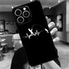 Fishing Heartbeat Case For iPhone 17 15 14 13 12 11 16 Pro Max Mini Plus 16e 17 Air Bumper Cover Accessories