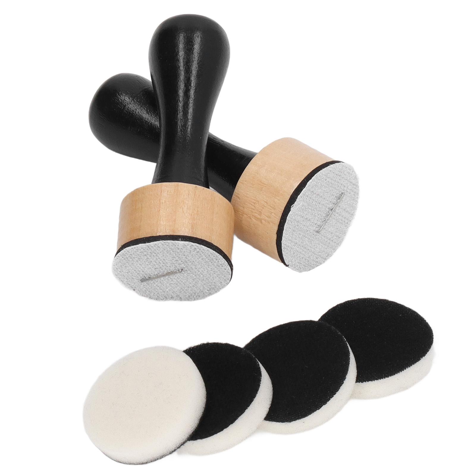 

Инструмент для смешивания и растушевки чернильных красок с 2 ручками и 4 круглыми спонжами, набор инструментов для растушевки чернил для создания узоров своими руками на кардстоке