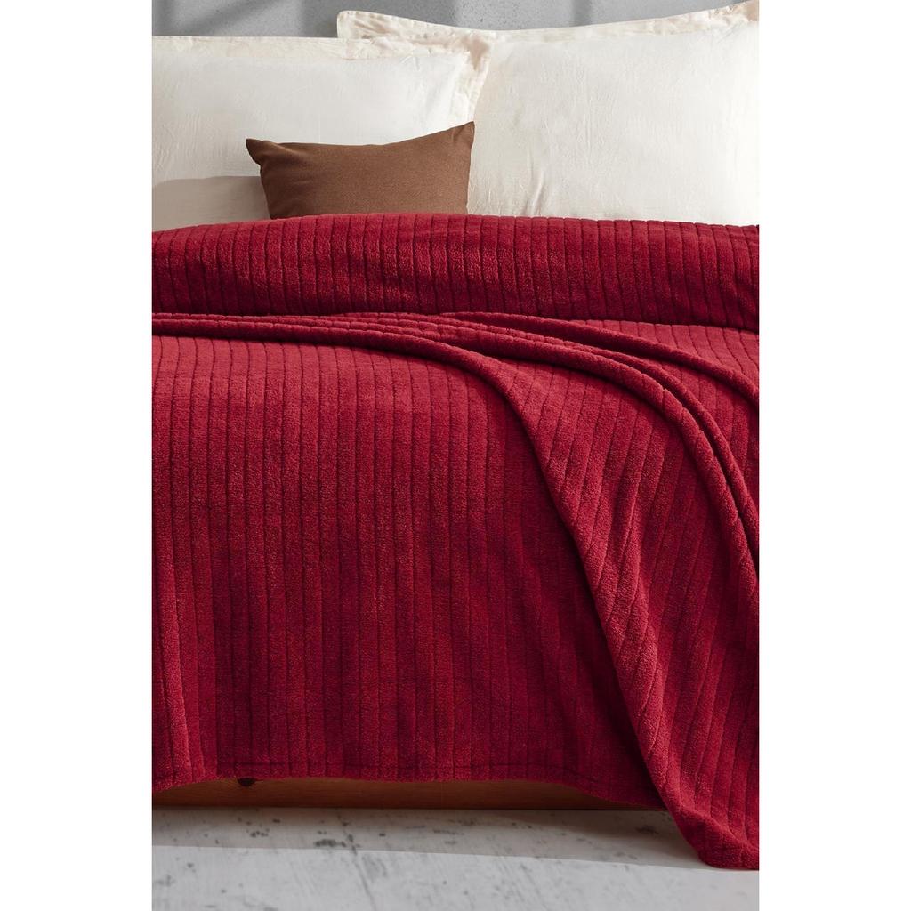 Bequem | Gestreifte Wellsoft-Einzeldecke