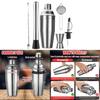 Cocktail Bar Tool Set With Stainless Steel Shaker For Home Entertaining