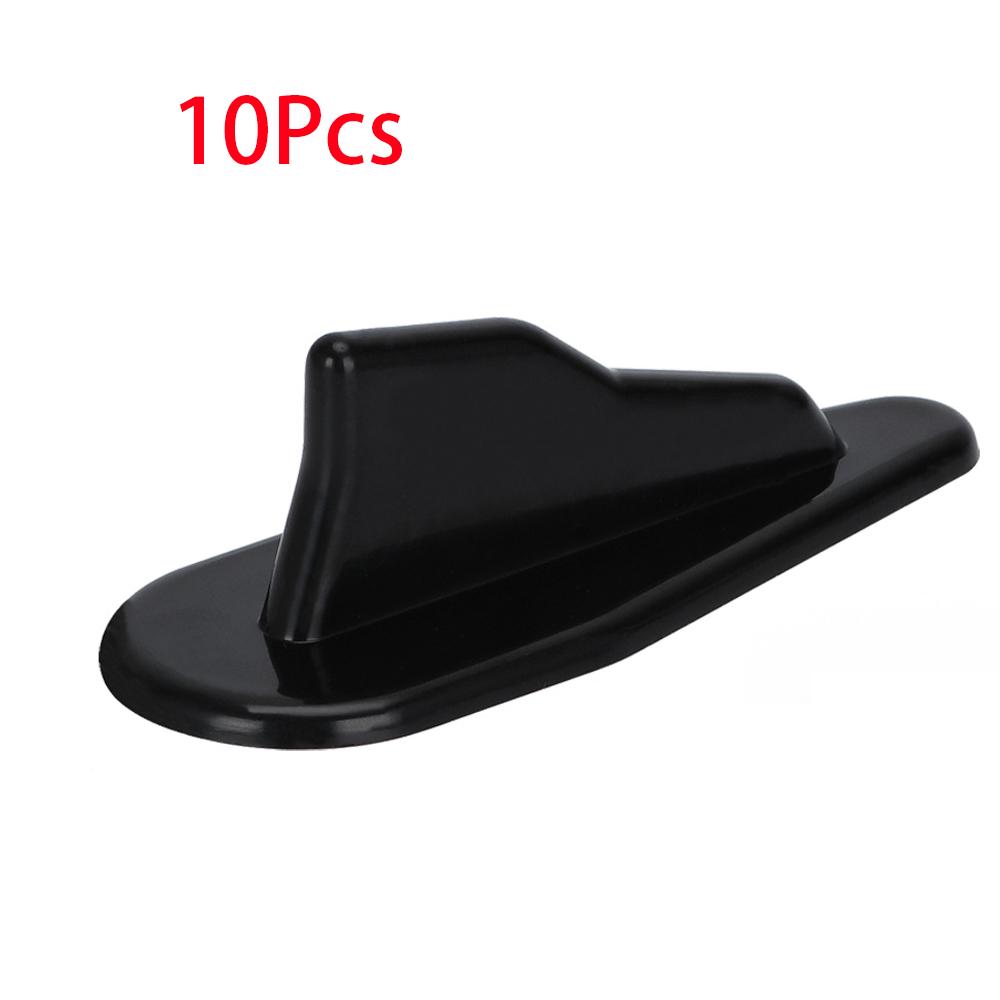 

10 шт. комплект диффузора в стиле EVO «Акулий плавник» для универсального автомобильного спойлера, крыльев, генератора воздушных вихрей на крыше грузовика чёрный