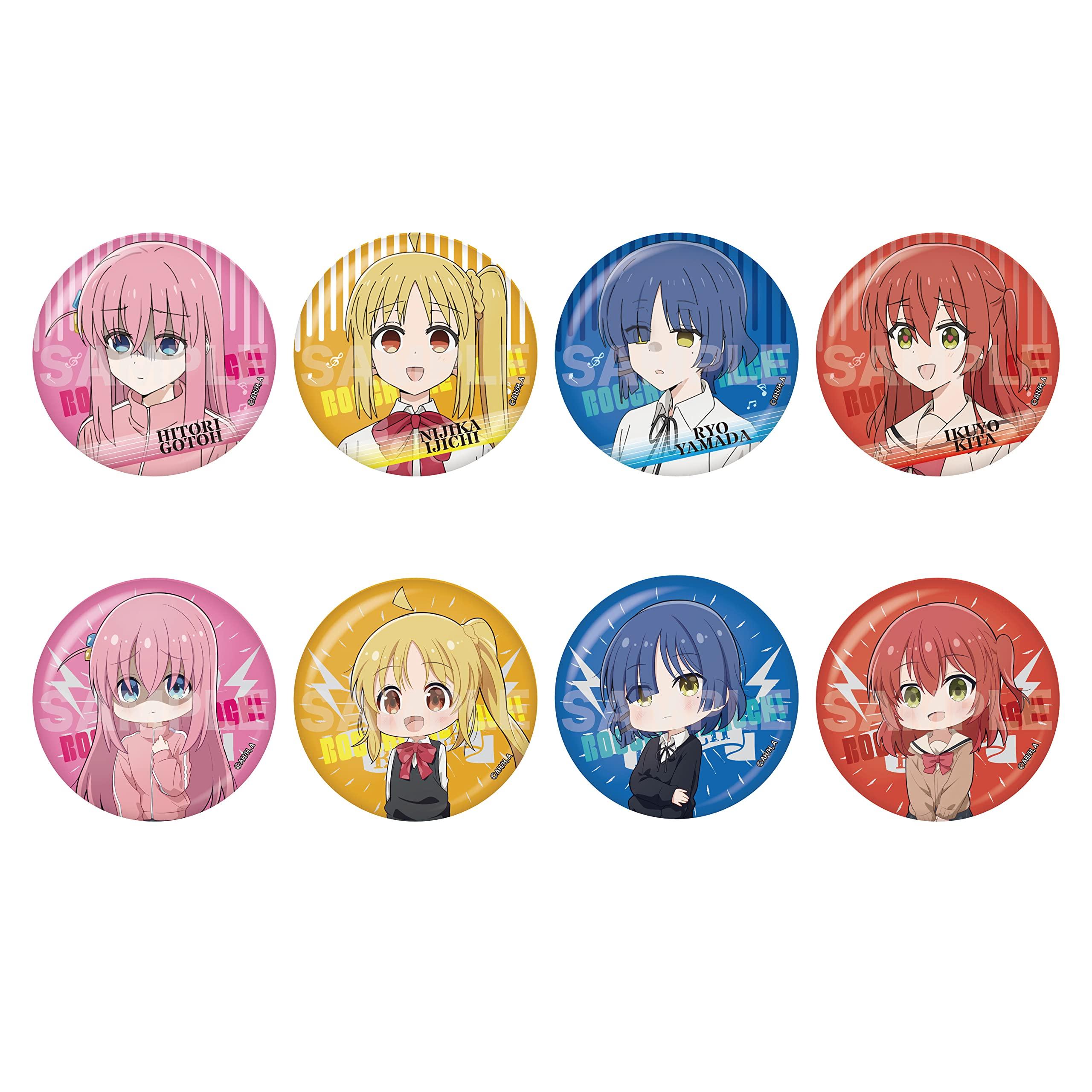 

Bocchi the Metallic Can Badge 1st Box of 8 CS.FRONT Rock! 01, Edition, Approx. 56mm, Tinplate/PP, CS0000-3582,